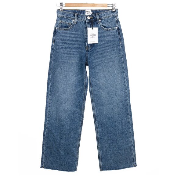 NWT Princess Polly Fawcett Jeans – Dark Wash Blue Denim Women’s Size 4 - Picture 1 of 10